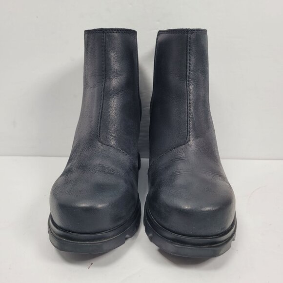 Sorel Women's Black Joan Of Arctic Wedge III Chelsea Boots NL4355-010 US Size 5 - Picture 3 of 10